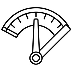 Precision Feeler Gauge Line Art Illustration