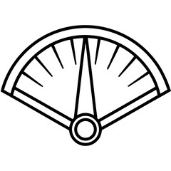 Precision Feeler Gauge Line Art Illustration