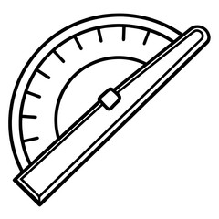 Precision Feeler Gauge Line Art Illustration