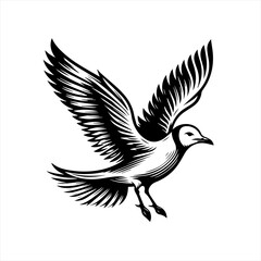 Obraz premium A bird flying in the sky logo