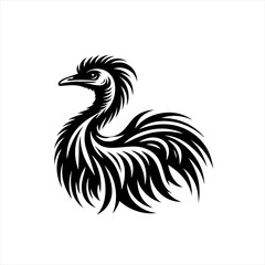 Fototapeta premium Stylized emu illustration