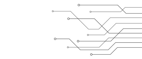 Abstract futuristic circuit board Illustration, Circuit board with various technology elements. Circuit board pattern for technology background. Vector illustration