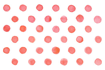 水彩のドット柄
