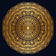 Ornate Islamic Mandala Ornament Vector Illustration