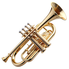 Obraz premium Trumpet, A musical instrument
