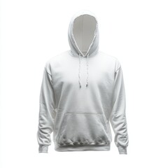 A white hoodie with a hoodie on the front
