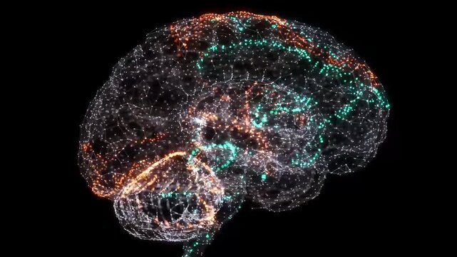 Neural Brainwave Network Enabling Telepathic Communication | Advanced Cognitive Connectivity Technology Visualization | High-Tech Future Mind-Link System Concept