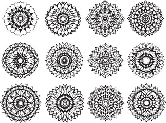 Mandala line art symmetrical beauty invited relaxation clarity centered mind