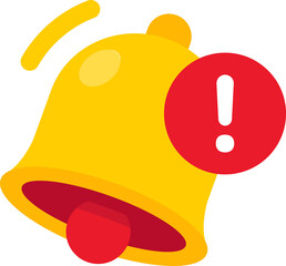 Notification Alert bell icon illustration