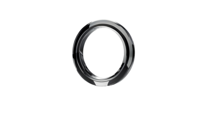 silver ring isolated on white