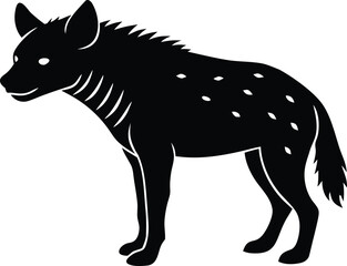 Hyena silhouette vector for web and digital use