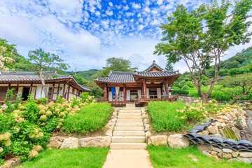 전북 완주군 오성한옥마을의 풍경