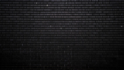 A dark black brick wall creates a textured background