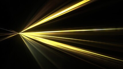 Golden light streaks radiate from a central point.