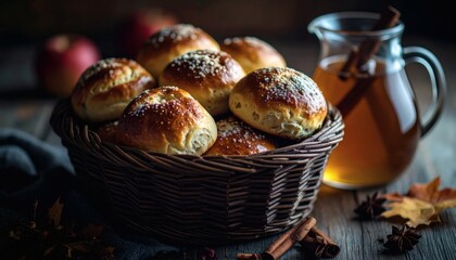 Cozy Autumn Feast in a Rustic Setting