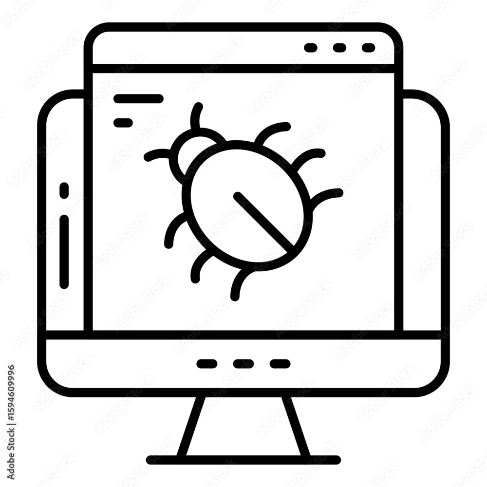 Canvas Prints a beautiful design icon of web virus
