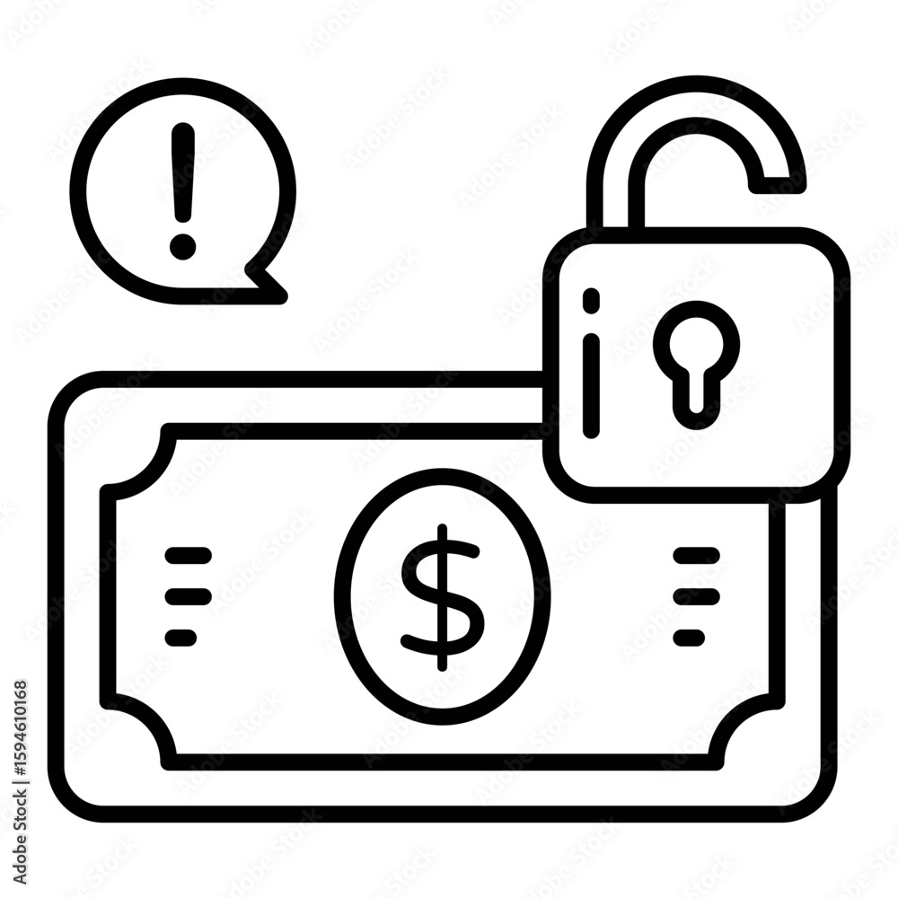 Canvas Prints a beautiful design icon of secure money
