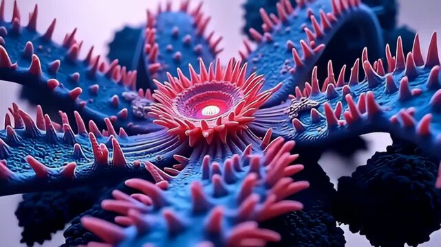 angstrom active aggregation of peaky particle voluted outwards same cosmic lotus petal enamor with it galvanising colors of knock and cyan, angstrom they revolve with an inebriate energy,
