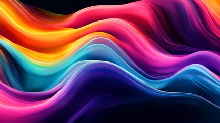 Obraz premium Abstract colorful wave background.