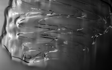 Glossy Liquid Movement: Viscous Thick Gel Abstract Background