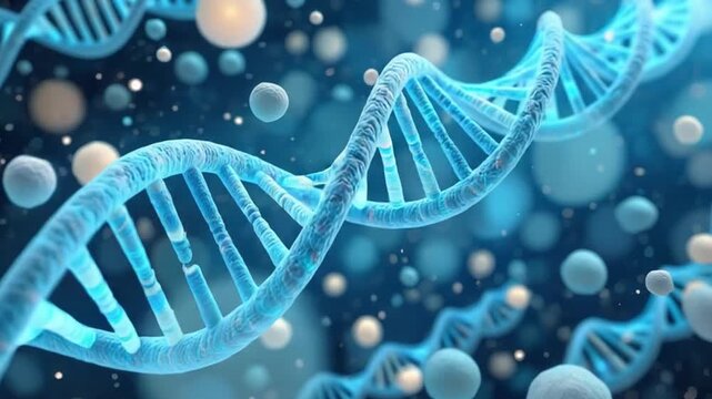 Stunning High Definition D N A Helix Animation Microscopic Cellular Structure Genetic Code Science Medicine Biology Healthcare Research Technology Innovation Double Helix Spiral