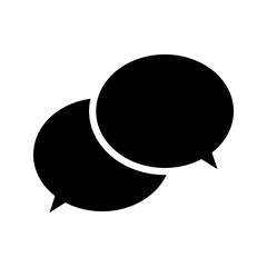 Talk bubble speech icon. Blank empty bubbles vector design elements. Chat on line symbol template