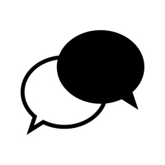 Talk bubble speech icon. Blank empty bubbles vector design elements. Chat on line symbol template