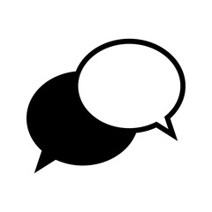 Talk bubble speech icon. Blank empty bubbles vector design elements. Chat on line symbol template