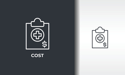 Cost Vector, Icon Or Logo Sign Isolated Symbol Illustration