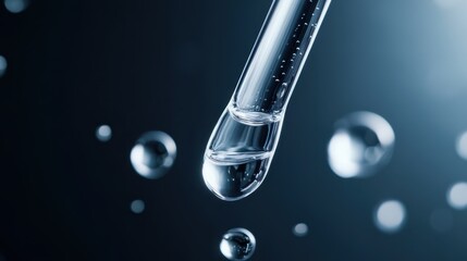 Lactic Acid Exfoliator in Glass Dropper with Smooth Texture