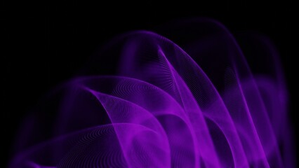 a purple smoke swirl on a black background