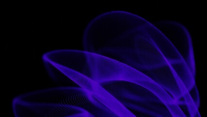 a purple smoke swirl on a black background © Oleksandr