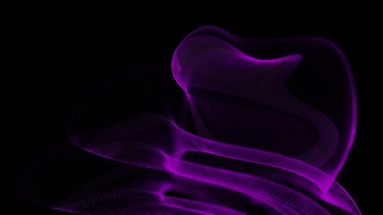 a purple smoke swirl on a black background