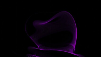 a purple smoke swirl on a black background © Oleksandr