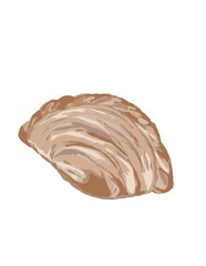Hand drawn illustration of currypuff.