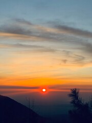 Obraz premium sunset in the mountains