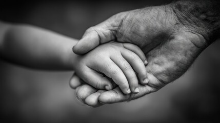 Close-up of two hands clasped together