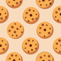 Fototapeta premium pattern with biscuit