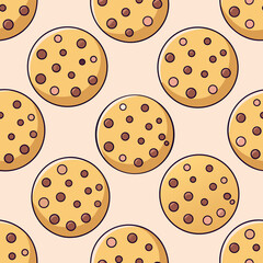Fototapeta premium pattern with biscuit