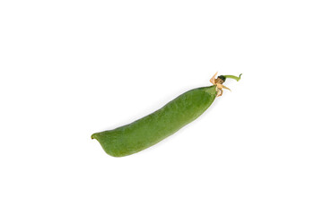 green peas isolated on white background.