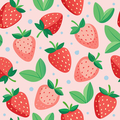  pattern with strawberries