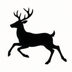 deer silhouette vector illustration