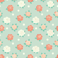 Fototapeta premium seamless pattern with roses