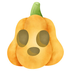 Halloween vector elements icons. Halloween cliparts with traditional symbols. Halloween pumpkins set vector design. Happy halloween party invitation card with spooky pumpkin, 