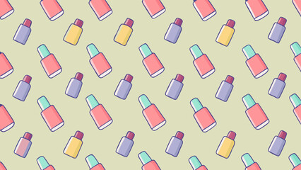 seamless pattern with bottle