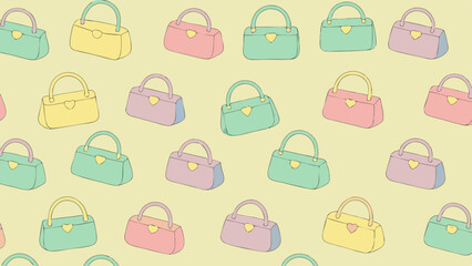 seamless pattern with bags