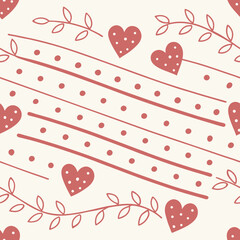 valentine background with hearts