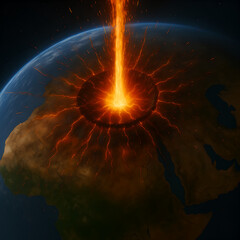 Earth meteor impact