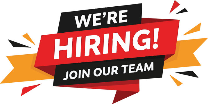 Vector art of we are hiring join our team for new opportunities