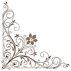 Corner graphics frame ornament 